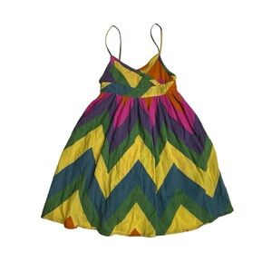 Zara Multicolor Chevron Kids Dress